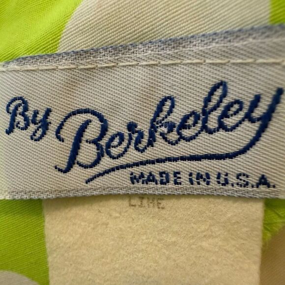 Vintage By Berkeley Green & White polka Dot Sheath Dress Sz 10 - Picture 9 of 14